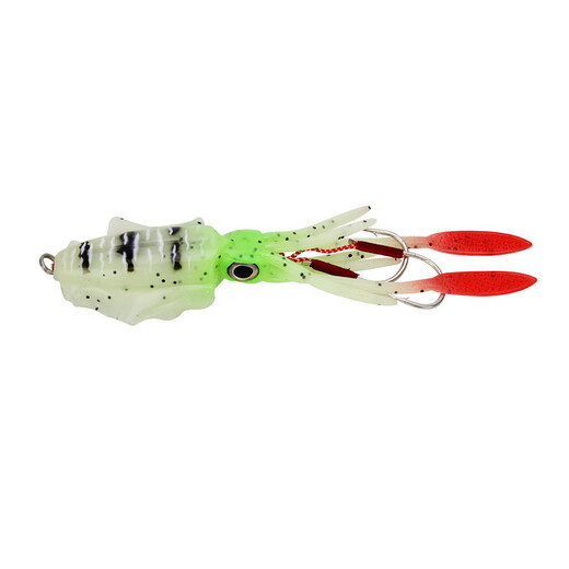 Jiaojing Blei Oktopus Köder Doppelhaken Tintenfisch Köder 15cm60g Seefischerboot Fischerei Simuliertes gefälschtes Köder Tiefsee Weichköder A1047# Blei 15 cm Tintenfisch Köder