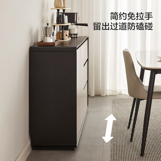林氏家居现代简约餐边柜置物茶水柜靠墙小户型客厅厨房家用林氏木业RU1T 【1.2米】灰色+胡桃色餐边柜