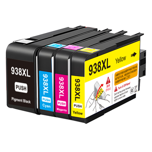 
Befon is suitable for HP 938 ink cartridges HP9730 ink cartridges 9730 ink cartridges HP9110b/9120b/9130b/9720 ink cartridges HP 938 printer ink four-color set (with chip)