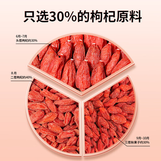 渭水鸿 宁夏特级红枸杞大颗粒构纪茶男肾干枸杞红枣桂圆煲汤泡酒 头茬精选大果【 220粒/50g】250克