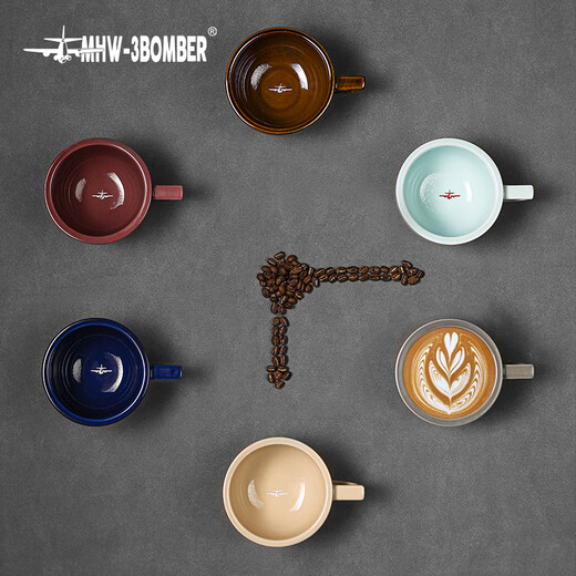 MHW-3BOMBER bomber New Year gift Sawada cup ceramic cup coffee cup with cup and saucer latte art housewarming gift