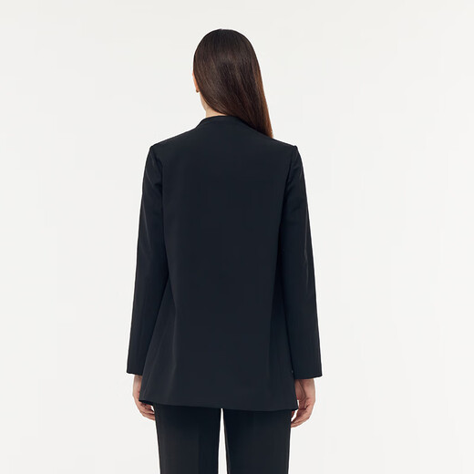 Шерстяной костюм без воротника Gloria, пригодный для машинной стирки, 1E3L6M270 00B, черный S