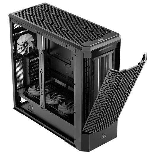 Segotep Tanyun WS1 Ultra Workstation-Gehäuse (E-ATX360/420-Wasserkühlungsposition/unterstützt 5080-5090-Multi-Grafikkarten und Multi-Festplatten-Argumentation/staubdichtes Design mit Halterung)