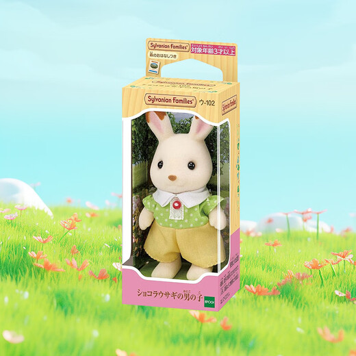 Familles sylvaniennes Version japonaise de Chocolate Bunny Brother Play Girl Girl Toy Doll Set Gift pour enfants