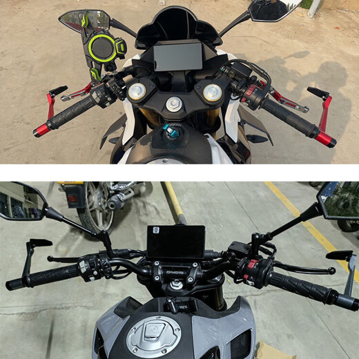 适用春风450SR 450SRS 675SR-R改装竞技护弓防摔杆牛角护手 银色(赠挂挡套)