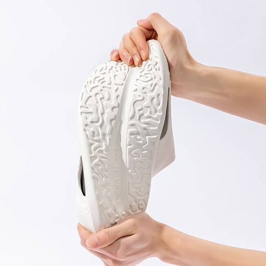 L'étudiant du Minghuitong College porte des pantoufles à la mode à l'extérieur pour les sandales de noix de coco de célébrités Internet pour hommes eva couple féminin de support d'été [A699] Orange blanc 36-37 (les chaussures sont une taille plus petite)
