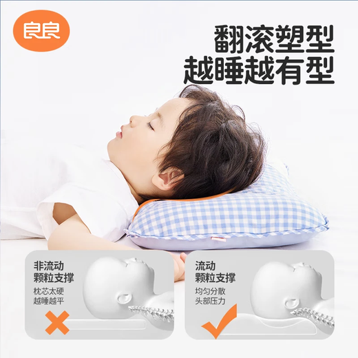Liangliang (liangliang) baby pillow 0-3-6 years old children's medical grade pillow shaped pillow correcting head shape scientific anti-bias pillow case gift box [medical plus] 0-3 years old little bear double pillow case

