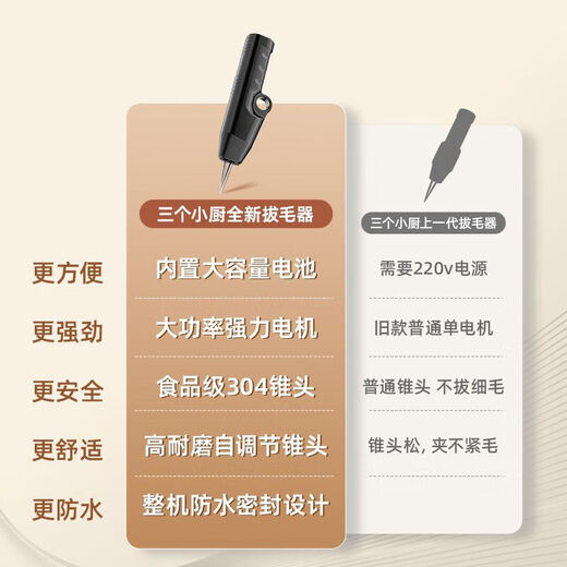 Three Kitchens fully automatic poultry feather remover electric chicken, duck and goose feather artifact multi-functional waterproof charging plus commercial hair removal machine