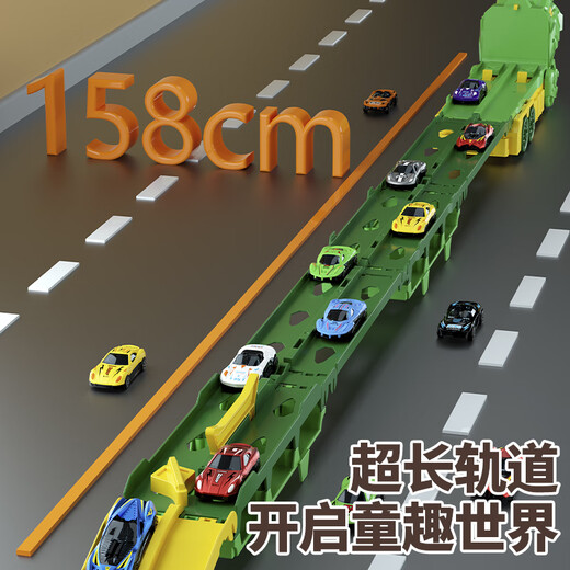 Snaen children's dinosaur toy car ejection track deformation alloy card car boy 3-6 years old 12th birthday New Year's gift