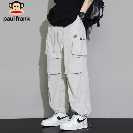Big Mund Affe (Paul Frank) Eisseide Hosen Herren Sommer Schnellrocknen lässig Hosen Herren mit weit leggierender Arbeit Hose Sport Männerhose Ginkgo xl
