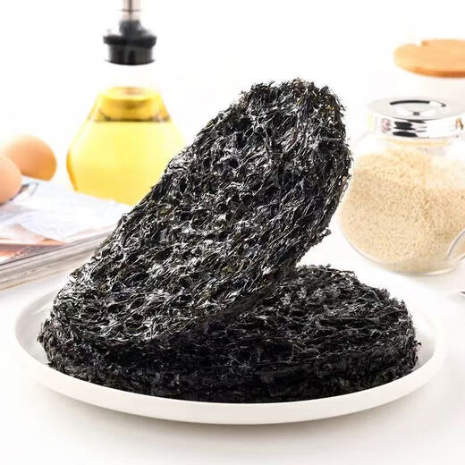 正宗霞浦免洗紫菜无沙无料包干货头水紫菜新鲜蛋花汤煲汤商用 圆饼紫菜【8g*3包】