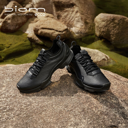 ECCO BIOM C outdoor sports shoes 25 years summer hiking shoes cowhide dad shoes women's shoes black 80042301001 38