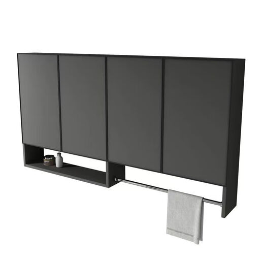 Customized honeycomb aluminum balcony washing machine hanging cabinet laundry wardrobe hanging cabinet wall-mounted storage cabinet storage wall cabinet 130 wide * 80 high * 30 deep