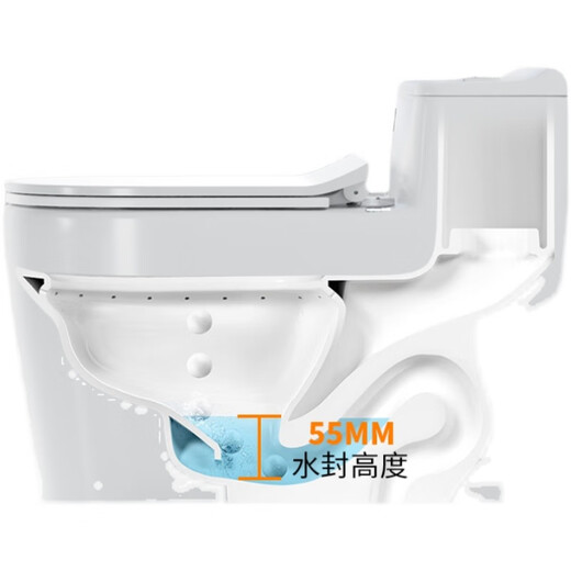 Brilliant Bathroom Bathroom Household Flush Toilet Small Apartment Bathroom Siphon Type Ordinary Deodorant Water Saving Full Body Siphon Toilet 305mm