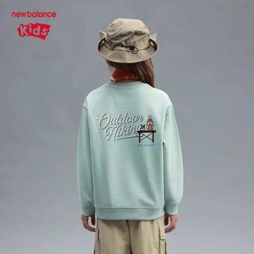 
newbalance nb children's clothing 25 years spring new style men's and women's versatile casual sports round neck pullover sweatshirt 7ZF12053 7ZF12053-OML 140 cm