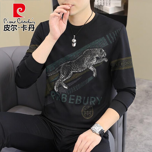 Pierre Cardin 2025 Camiseta de manga larga de manga larga de primavera y otoño