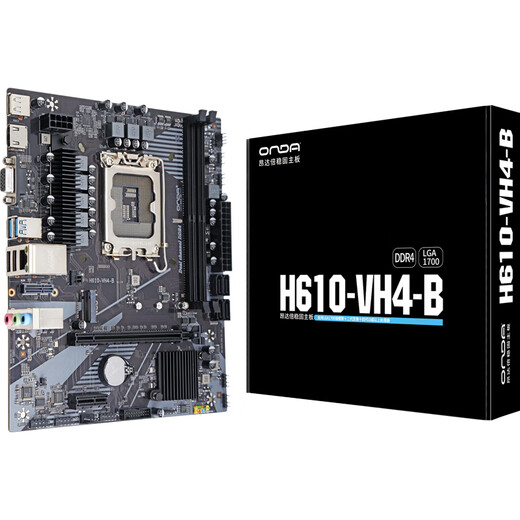 ONDA (ONDA) H610-VH4-B (Intel H610 / LGA 1700) prend en charge le G6900 / 12100/13100 Bureau de divertissement