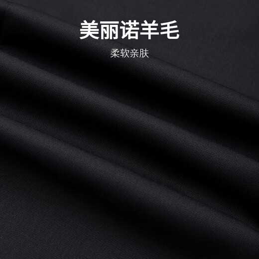 Goldlion machine washable wool spring men's easy-care suit floral gauze suit black XL