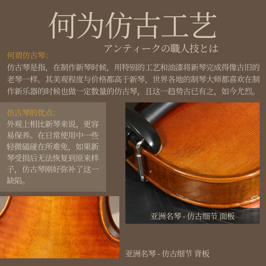 SUZUKI日本铃木小提琴欧料手工实木儿童成人4/4专业考级进阶 SV-20AL