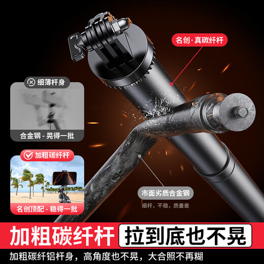 MINISO 25-year-old new selfie stick tripod travel live broadcast mobile phone holder selfie artifact 360 rotating fully automatic multi-functional floor-standing telescopic portable pan/tilt remote control