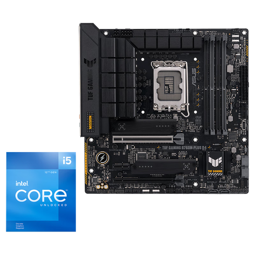 Asus Tuf Gaming B760M-PLUS D4 Heavy Gunner Motherboard + Intel (Intel) I5 12600KF Материнская плата + набор процессора