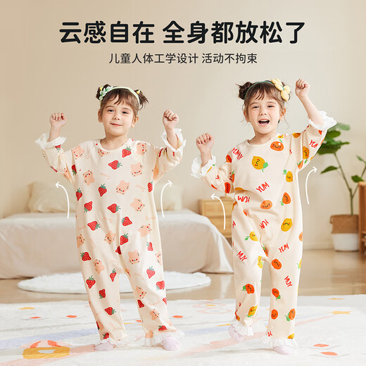 Tinsino Children's's One-Piece Pyjamas Girls Longs à manches longues Coton Coton Coton Vêtements pour enfants Vêtements Childre