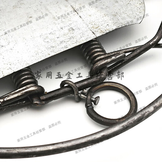 Mouse trap cage, double plate mouse trap, strengthened old-fashioned iron clip, strong field large mouse trap, threaded 25 cm tooth clip (1000g/piece) 1 piece