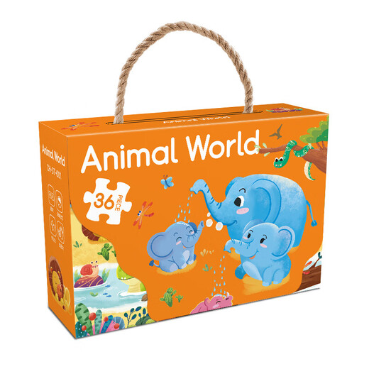 Puzzle de puzzle 3-6 ans Dinosaur Children Toys Early Education Enfants Gift Puzzle Toys Dinosaur Famille [36 pièces]