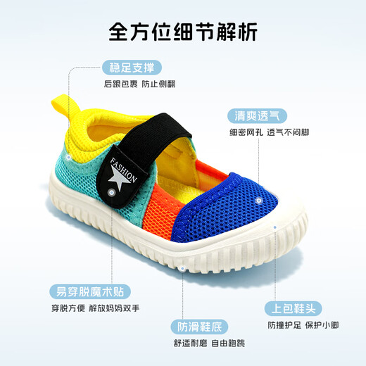 Aibi Leco Kindergarten Indoor Shoes 2025 Spring and Autumn Children's Canvas Shoes Boys Soft Sole Non-Slip Children's Shoes Women's Anti-Collision Kindergarten Shoes Color Single Liner - Soft Sole Non-Slip 28 Shoes Inner Length 17.5cm/Suitable for Feet Length 17cm