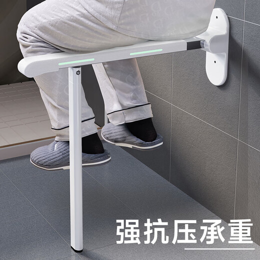 OQD日本卫生间扶手厕所老人起身器马桶扶手架安全栏杆无障碍防摔把手 【FU686灰】豪华款-带腿支撑