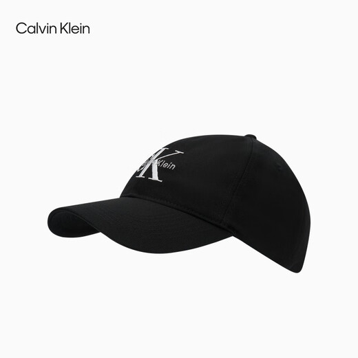 Calvin KleinJeans【明星同款】25春夏新款男女ck刺绣纯棉棒球帽礼物4G5004G UB1-太空黑 均码