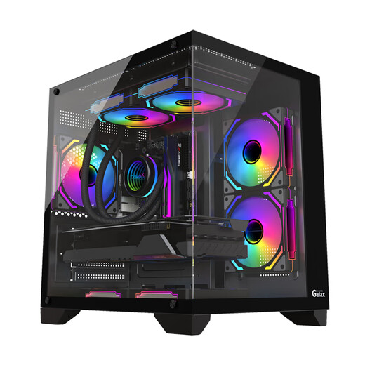AMD Ryzen R5 9600X/RTX5060/RX9060XT desktop computer host, rendering design and drawing machine, high-end e-sports game DIY assembly computer, configuration 1 9600X host without graphics card