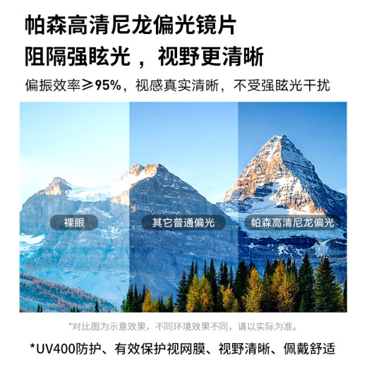 帕森（PARZIN）多边形板材大框墨镜女 防紫外线复古偏光太阳镜街拍驾驶镜 PZ9756 石纹框黑灰片