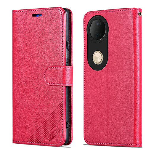 AZNS vivo S20 5G mobile phone case flip-fitting leather case protection anti-fall V2429A front and rear full cover soft case side-turning card wallet-style retro business men and women new style brown model vivo S20 5G
