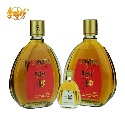Kompendium von Materia Medica Li Shizhen hausgemachter Wein 500 ml*2 Flaschen Geschenkpack 30%Vol 1050 ml 2 Boxpaket