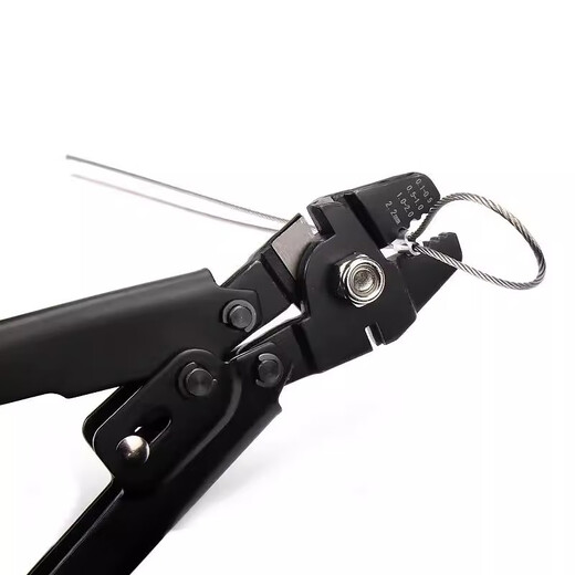 Tianzhuo Hardware stainless steel wire rope aluminum sleeve pliers 8-shaped round sea fishing joint aluminum clamp pressure pliers accessories 0.5-2.2mm aluminum sleeve pliers high-quality red handle aluminum sleeve pliers high-quality red handle