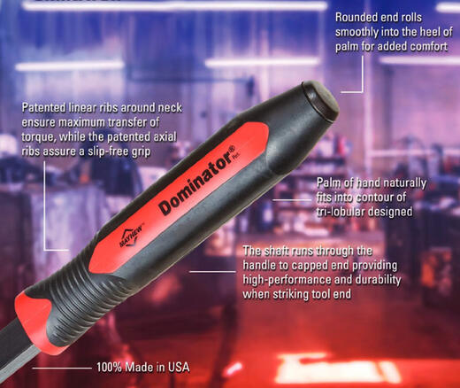 Mayhew Tools 14107 Dominator Pro 直撬杆 36 英寸 黑色