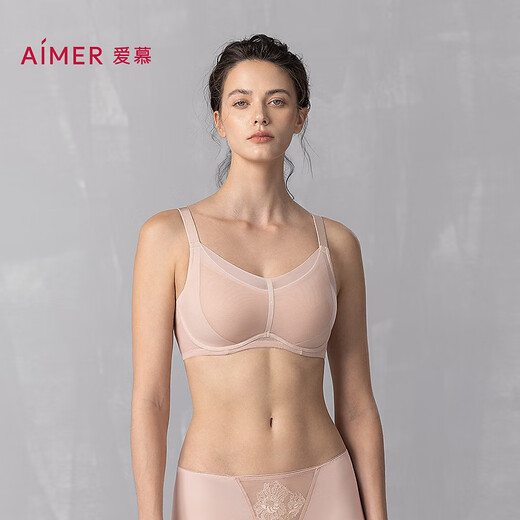 爱慕内衣女春夏轻薄透气大胸显小饱满包容文胸AM11A751 85D