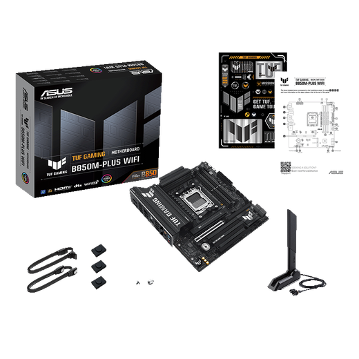 ASUS TUF Gaming B850M-Plus WiFi Heavy Gunner Motherboard CPU 7800X3D/9800X3D/9600X (AMD B850/Socket AM5)