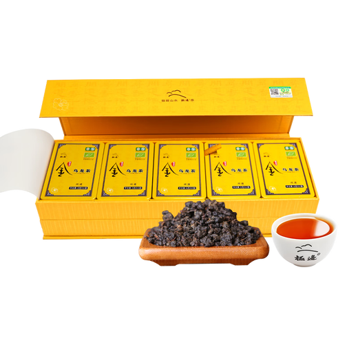 极边问道有机乌龙茶高档礼盒装浓香型高山茶金乌龙特级茶叶送礼200g