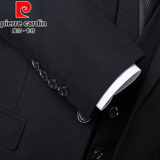 Pierre Cardin Suit Men's Business Slim Profess-Traje formal Formal para hombres El novio del novio Jacket de boda de la boda del novio Doble [traje + pantalones + chaleco + camisa + corbata + caja de regalo] L 170 [traje 100-115 Jin [Jin iguala 0.5 kg]]]