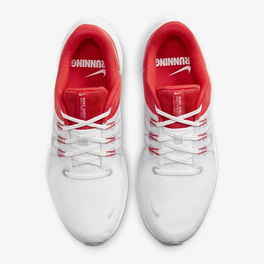 Nike (Nike) Zapatos para hombres Shoes 2025 Summer Nuevos zapatos deportivos Run Swift 3-Side Shock Absorbing Casual Shoes Da1105-100 White and Red 42.5