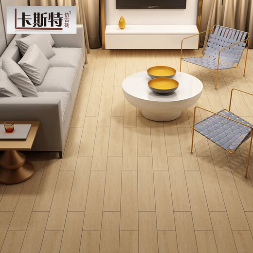 
He Hou's living room antique bricks, wood grain floor tiles, balcony, bathroom and dining room wall tiles, anti-slip straight edge imitation solid wood bedroom floor tiles GN15912 Others