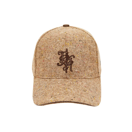SEASON HIGH spring fashionable and comfortable new baseball cap with wool variegated three-dimensional letter embroidery fashionable adjustable women's G10 mixed brown one size