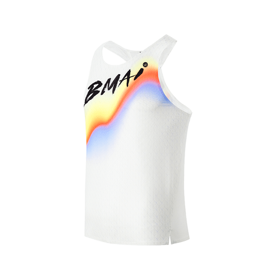 Bimai 2025 Nouvelle compétition de gilet de course sportive Traine de fitness Viete Soufflement Absorption d'humidité respirante Marathon de séchage rapide Changhong Men's S