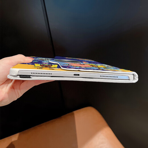 Nakowan Huawei Matepad 11.5S Shell Flat Nouveau Cartoon Pro11 CARTOOS AIR AIR12 ANTIFOLL ANTÉRIEUR SE11 POUCS CAS DE PROTHERCE ANTI-BADING 360 ROTATING HORIZONTAL ET VERTICAL BRACKET Enfants [DD3523 Spongebob bleu foncé] Case en cuir rotatif 360 DBYW Huawei Matepad11 (10,95 pouces)