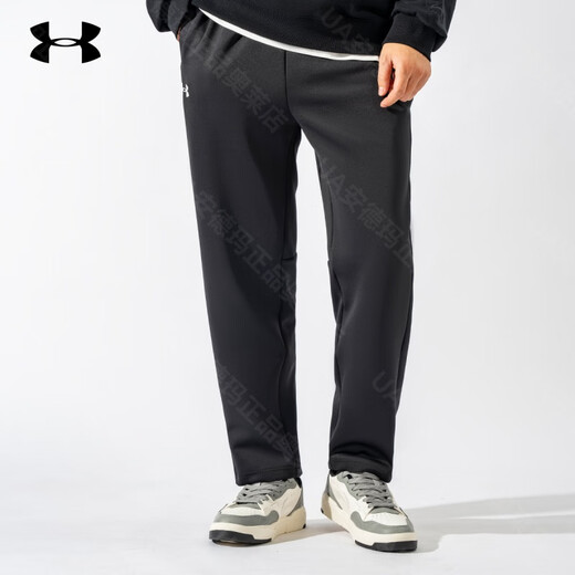 Under Armor men's trousers autumn and winter new straight-leg all-match sweatpants casual sports trousers 24600706 black 24600706-001 XL