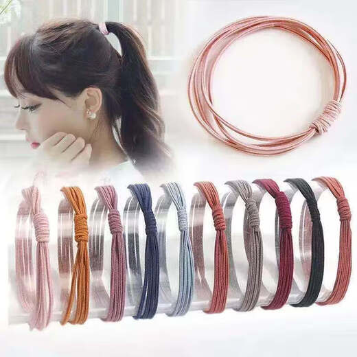 Internet celebrity headband and hair band, small and fresh Korean style headwear, girl's heart-tied hair accessories, four-in-one rubber band, four-in-one hair band, 10 pieces
