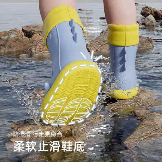 JCZS Bottes de pluie pour enfants japonaises pour les élèves du primaire pour aller à l'école 2025 Nouveau style de garçons, filles, bébés et bottes de pluie antidérapantes pour enfants Chaussures en caoutchouc Green Shel [Basique] Anti-glipage et résistant à l'usure [150] Longueur intérieure 15cm, la longueur du pied est d'environ 14,5-15