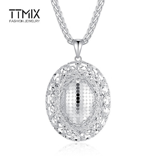 TTMIX pigeon egg platinum pendant for women, temperament pt950 platinum pendant, fashionable and noble birthday gift, large size 6.5-6.7g